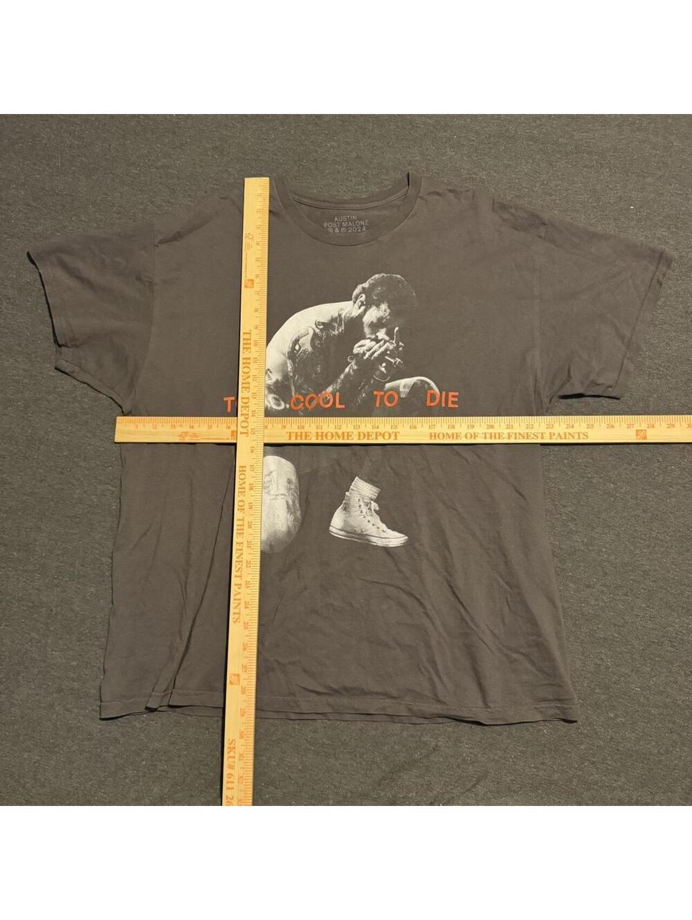 Men's Grey and Brown Tshirt - Picture 2 of 3